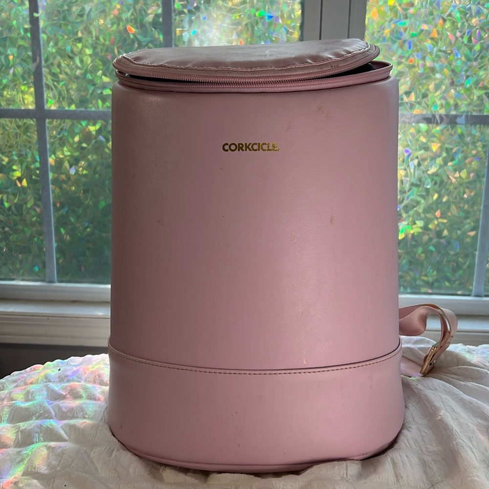 Pink Corkcicle backpack cooler almost brand new barely used.